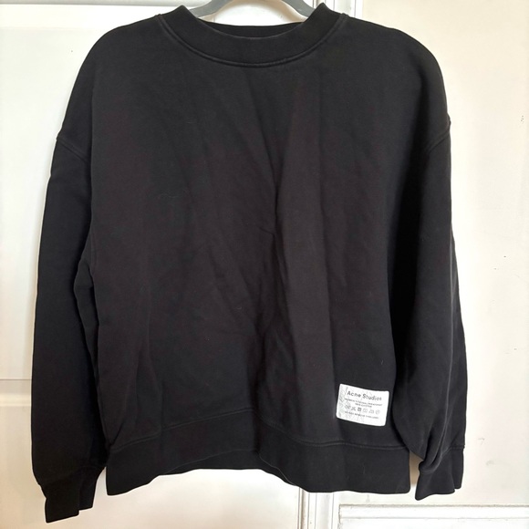 Acne Studios Black Cotton Sweatshirt Size XXS - Picture 1 of 8